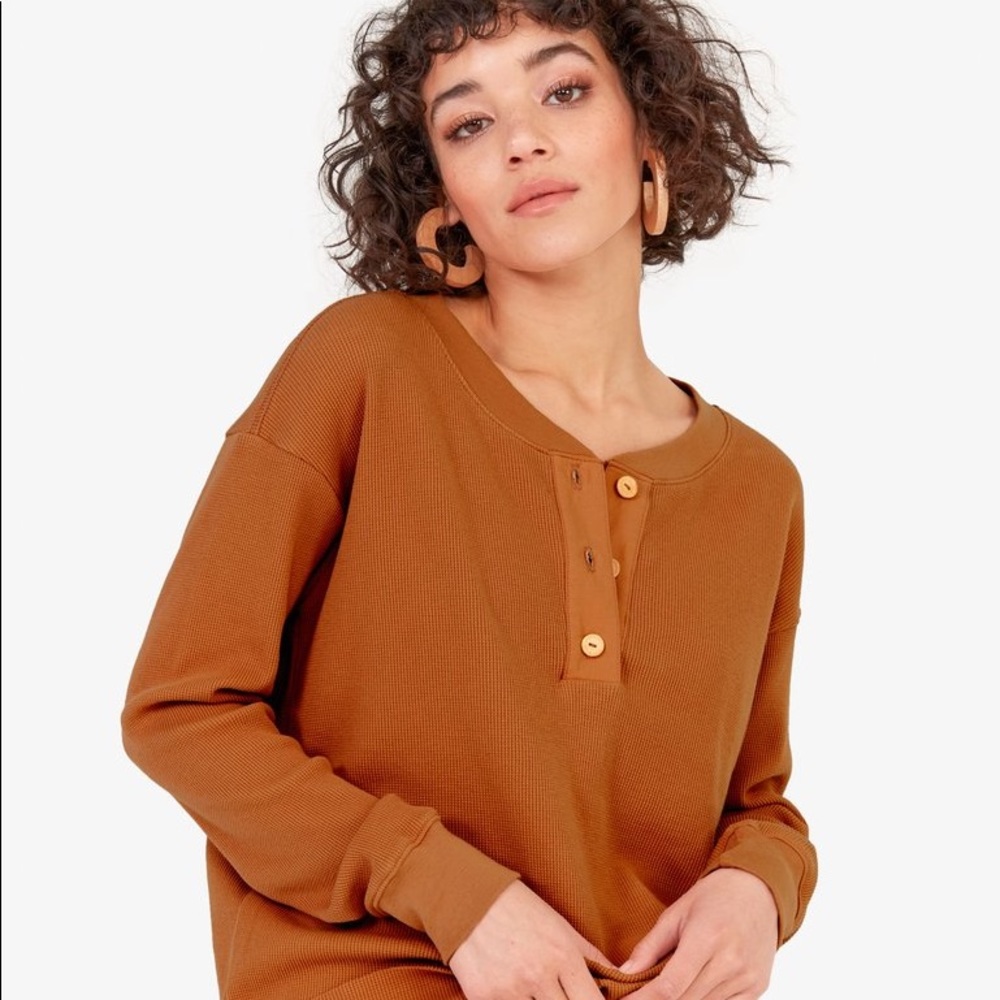MATE the label Elliot thermal in amber size XS